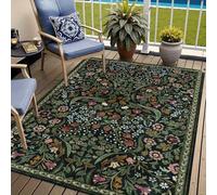 Tappeto Outdoor Multicolore in Polipropilene | Lavabile, Impermeabile e Antismacchia per Terrazzo, Piscina, Giardino e Interni | Resistente ai Raggi UV. Yard Rug Area Carpet.[100X180cm]