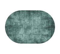 Tappeto ovale moderno antiscivolo design nordico verde chiaro 100 x 160 cm perfetto per soggiorno e camera da letto elegante arredamento contemporaneo per la casa.