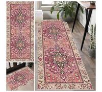 Tappeto Passatoia Antiscivolo 80 x 400 cm Runner per Cucina, Ingresso, Corridoio, Bagno e Soggiorno - Lungo Tappeto per Interni