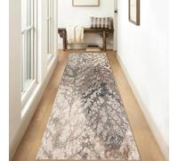 Tappeto Passatoia Antiscivolo Lavabile Modello Autunnale Foglie Morte Marroni 3 Metri Tappeti Runner Lungo Tappeto per Ingresso Corridoio Soggiorno Tappetino Larghezza 40cm -140cm ,Brown 3,80x300cm