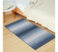 Tappeto passatoia antiscivolo moderno Ombre per corridoio, lavabile, grigio blu con retro in gomma, ideale per aree ad alto traffico, larghezza 40-120 cm