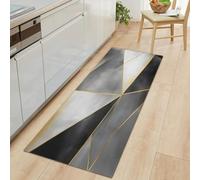 Tappeto Passatoia Corridoio 50 x 140 cm Marmo Geometria Pietra Architettura, Tappeto Antiscivolo Stampato Motivi Astratti - Lavabile per Ingresso Cucina Soggiorno Bagno Lavanderia