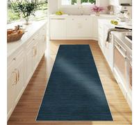 Tappeto Passatoia Corridoio Cucina Lavabile Antiscivolo Tappeto Runner per Corridoio Tappeto Cucina Passatoia 60 x 360 cm, Tappetto Pelo Corto per Soggiorno Camera da Letto Interno Astratto Blu