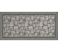 Tappeto Passatoia Corsia Cucina Ciniglia Antiscivolo Grigio Beige 6 Misure 01ch