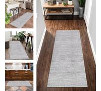 Tappeto Passatoia Cucina Antiscivolo Lavabile Lungo Tappeti Runner ingresso interno Camera dei Bambini 50X150CM Moderno Antimacchia Tappeto Corridoio Grigio 3D Tappetini bagno Entrata Soggiorno