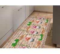 Tappeto Passatoia Cucina Digitale Antimacchia Retro Antiscivolo Vase Floreale