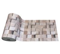 Tappeto Passatoia Cucina lavabile antiscivolo gommata pvc Dis. 53 Beige