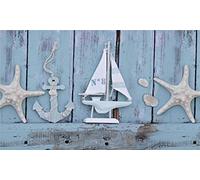 Tappeto, Passatoia in Stampa Digitale Alta qualità, Ampia Gamma di Colori e Disegni (Serie Digit) - Disegno Mare 4 (52x330 cm)