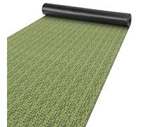 Tappeto passatoia Itaca, per cucina e corridoio, antiscivolo, lavabile, fino a 5 m di lunghezza, 100 x 50 cm, colore: verde