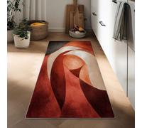 Tappeto Passatoia Lungo 60 x 120 cm, Corridore Antiscivolo per Corridoio Retrò Geometrico Floreale - Tappeto Lavabile Arte Astratta per Cucina Ingresso Bagno Camera Scale
