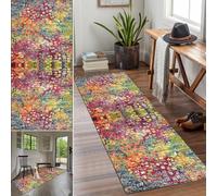 Tappeto passatoia moderno antiscivolo, 80 x 350 cm, lavabile, per cucina, corridoio, soggiorno, elegante tappeto decorativo per la casa, resistente, per aree ad alto traffico