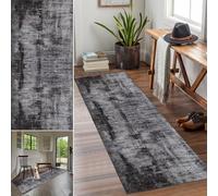 Tappeto passatoia moderno antiscivolo, 90 x 500 cm, versatile, per cucina, corridoio e soggiorno, lavabile, decorazione elegante per la casa per aree ad alto traffico