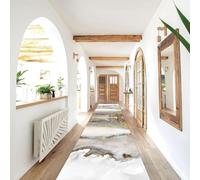 Tappeto passatoia per corridoio bianco 1,5 m 2 m 2,5 m 3 m 3,5 m 4 m 4,5 m 5 m 6 m Tappeto extra lungo per ingresso antiscivolo per area di supporto Tappeto lavabile per corridoio Cucina Scale Ufficio