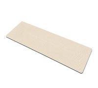 Tappeto Passatoia Stile Beige Adatto per Spazi Interni Stretti | Tappeto Rettangolare Corto con Strisce Neutre Fondo Texturizzato e Cura Semplice con Spazzola Due Misure Fisse