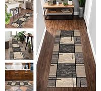 Tappeto Passatoia Tappeto Cucina Antiscivolo Lavabile Tappeti Runner ingresso interno 50X200CM Khaki Astratto Tappeto Passatoie per Corridoio Camera da Letto Soggiorno per metro Tappetino zerbino