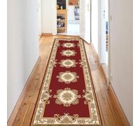 Tappeto passatoia tradizionale per corridoio, passatoie vintage rosso durevole per tappeti 1 m 1,5 m 2 m 2,5 m 3 m 3,5 m 4 m 5 m 6 m Tappetino lavabile da cucina Tappeti per soggiorno camera da letto