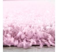 Tappeto Pelo alto Monocolore Uni Morbido Soffice Lavabile Resistente Durevole Rosa 80x250 cm Corridoio Camera da letto Ingresso Riscaldamento a pavimento adatto Testato per sostanze nocive OEKO-TEX