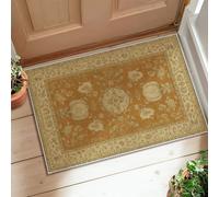 Tappeto per area floreale, classico vintage zucca floreale autunno oro a pelo basso estetico zerbino rettangolare accenti tappeto bagno ingresso cucina comodino arredamento 5 'x 3'