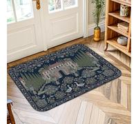 Tappeto per area palazzo, classico ed elegante con oche cipressi primaverili blu navy a pelo basso spugna per interni zerbino accenti tappeto non perde ingresso bagno cucina decorazione porta 2 'x 3'