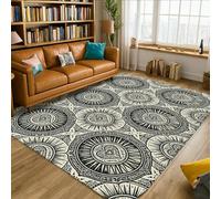 Tappeto per area solare, stile bohémien, vintage, a forma di cuore, non nero, in spugna a pelo basso, rettangolare, per soggiorno, camera da letto, sotto il tavolo, decorazione per sala da pranzo, 15