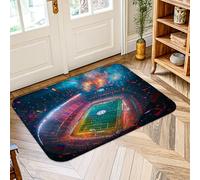 Tappeto per area stadio, decorazione per lo sport celebrativo coriandoli fuochi d'artificio celebrazione verde antiscivolo tappeto bordo bordo ingresso bagno lavanderia comodino decorazione 5 'x 3'