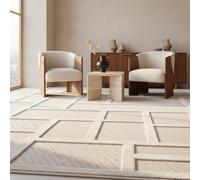 Tappeto per balcone design 3D moderno resistente alle intemperie lavabile durevole resistente crema 280x370 cm cucina balcone terrazza OEKO-TEX idoneo per riscaldamento a pavimento