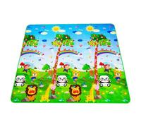 Tappeto Per Bambini 200 X 180 Cm Tappetino A Doppia Faccia Per Gattonamento