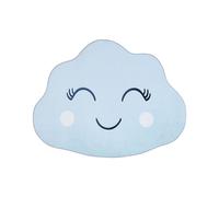 Tappeto per bambini blu nero e bianco 90 x 120 cm CUMULUS