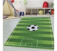 Tappeto per bambini con design di stadio di calcio, lavabile, per ragazzi e ragazze, ideale per camerette, stanze dei bambini e sale giochi Misurare: 120 x 170 cm Colore: Verde-2