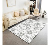 Tappeto per bambini con foglie floreali e cartoni animati, motivo piante botaniche naturali, tappeto da ingresso per ragazze e ragazzi, stile rustico bohémien, antiscivolo, decorazione per divano e