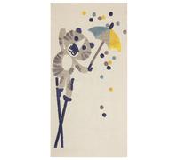 Tappeto per bambini cotone beige motivo tigre 80 x 150 cm SINGKIL