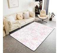 Tappeto per bambini, motivo foglie botaniche, tappeto naturale per interni e ingresso, per ragazze e ragazzi, stile rustico bohémien, antiscivolo, decorazione per divano e soggiorno, 1,5 x 1,8 m