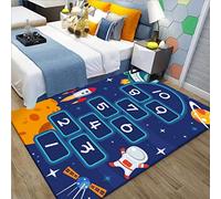 Tappeto Per Bambini, Tappeto Rettangolare Per Astronauta A Razzo A Campana Dei Cartoni Animati, Tappeto Antivegetativo Sul Comodino Della Camera Da Letto 140cmx200cm