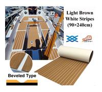 Tappeto per barca Marrone Schiuma EVA Finto Teak 90x240cm Tappeto da ponte