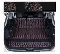 Tappeto Per Baule Auto Per Toyota Per Highlander 7 Posti 2014-2019 Tappetini Per Bagagliaio Impermeabili E Resistenti In Pelle Per Auto(Black red1)