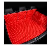 Tappeto Per Baule Auto Per Xpeng G9 2022 2023 2024, 5 Posti Organizer Per Serbatoio Fango Accessori Auto Tappetini Bagagliaio Posteriore Tappetini Pelle(Red-1)