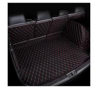 Tappeto Per Baule Auto Per Xpeng G9 2022 2023 2024, 5 Posti Organizer Per Serbatoio Fango Accessori Auto Tappetini Bagagliaio Posteriore Tappetini Pelle(Black Red-1)