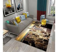 Tappeto Per Camera Da Letto Per Ragazza 3D Vista Notturna Della Città Di New York Street View Per Camera Dei Bambini In Memory Foam In Flanella Rugs Per Bambino Gattonare Gioco Soggiorno Carpet 5-6B8