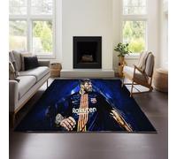 Tappeto Per Camerette, Lionel Messi, Stile Sportivo, Antiscivolo, Lavabile, Accessorio Decorativo Per La Sala Giochi (Messi 03,100x150cm)