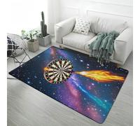 Tappeto per Camerette Ragazzi Adolescenti Cielo stellato Fiamme Calcio Pallacanestro Baseball Motivi Morbidi e Antiscivolo, Tappeti per Soggiorni, Camere da Letto e Sale Giochi, 160x200 cm, Color 6