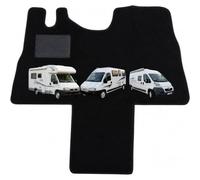 Tappeto per CAMPER Ducato, Jumper o Boxer, Compatibile con Modelli dal 1996 al 2006, Battitacco in Plastica e Fondo Aggrappante- Alta Qualità - Made in Italy - OFFICINE MILANO