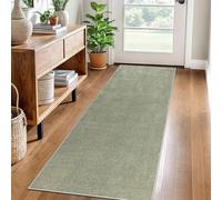 Tappeto per Corridoio Lungo Tappeto Passatoia Cucina Antiscivolo Lavabile 90 x 200 cm Tappeto Runner per Corridoio Tappeto Ingresso Moderno Tappeto Passatoia per Corridoio Cucina Lavanderie Verde