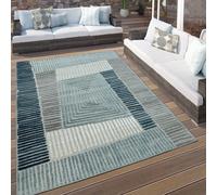 Tappeto per esterno e per interno motivo geometrico grigio