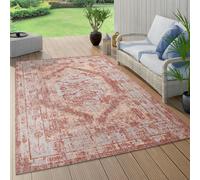 Tappeto per interni ed esterni, per balcone e terrazza, dal design a rombi, in r