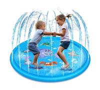 Tappeto Per Irrigazione - Fontana Gioco Acqua Animali Marini | Centro Giochi All'aperto Antiscivolo per Ragazzi E Ragazze Giardino Terrazza Festa Estate Spiaggia