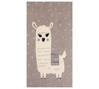 Tappeto per la cameretta dei bambini Llama Print 80 x 150 cm Beige LUBUK