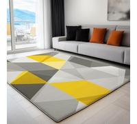 Tappeto per la Casa 180 x 240 cm, Tappeto Pelo Basso e Antiscivolo Geometria Astratta Triangoli Tappeti per Camera dei Bambini Sala da Pranzo Arredamento Domestico Minimalismo