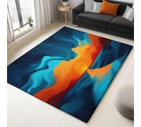 Tappeto per la Casa 60 x 90 cm, Tappeto Pelo Basso e Antiscivolo Onde Dell'Oceano Tramonto Sentiero, Tappeti per Camera dei Bambini Sala da Pranzo Arredamento Domestico Arte Astratta