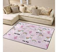 Tappeto per la decorazione del soggiorno, morbido, senza drammi, fiamma, lavabile, per camera da letto, soggiorno, 63 x 48 pollici