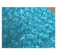 Tappeto per la navata nuziale Corridore del corridoio tappeto romantico con petali di rosa bianca larghezza 1,4 m for centrotavola sullo sfondo nozze, bomboniere, decorazioni for feste(Blue2)